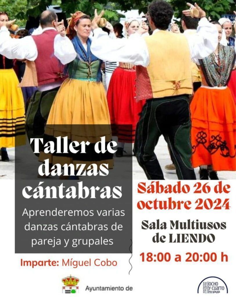 Sábado 26 de octubre, 18.00 Taller de danzas cántabras en Liendo. Sábado 26 de octubre, 18.00 Taller de danzas cántabras en Liendo.