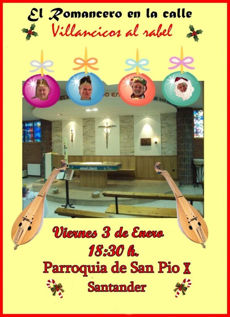 Viernes 3 de enero, 18.30 El Romancero en la Calle en la parroquia Pio X. Viernes 3 de enero, 18.30 El Romancero en la Calle en la parroquia Pio X.