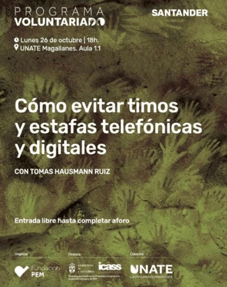 Santander acoge una charla gratuita sobre cómo evitar timos y estafas telefónicas y digitales